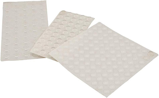 Prime-Line Heavy Duty Non Slip Silicone Furniture Pads Round Clear 1/4" Thick 200pk