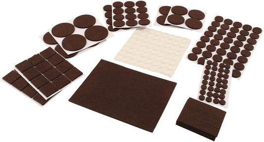 Prime-Line Heavy Duty Furniture Felt Pad Assortment 1/4" Thick 215pk