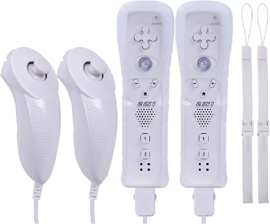 Techken Nintendo Wii Controller 2 Sets White