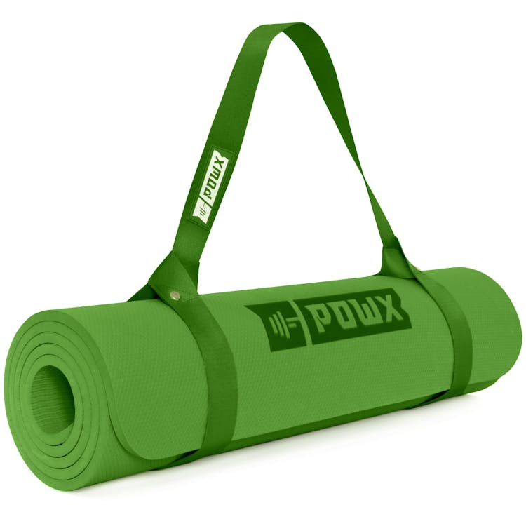 POWX Large Thick Premium Yoga Mat Green