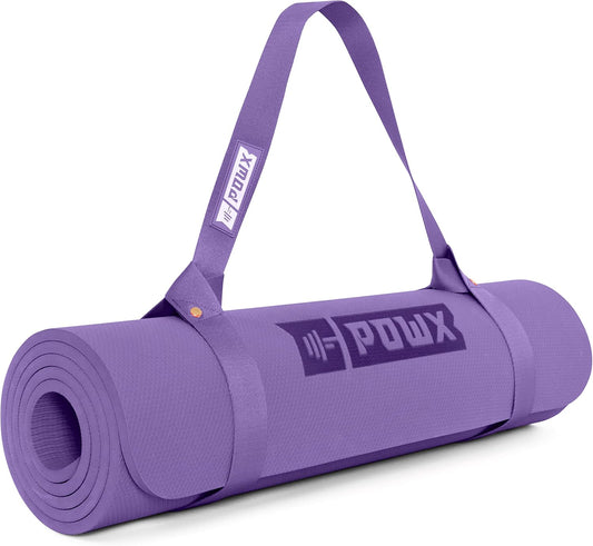 POWX Large Thick Premium Yoga Mat Purple