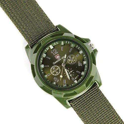 Gemius Army Men's Women's Military Style Nylon Watch Army Green