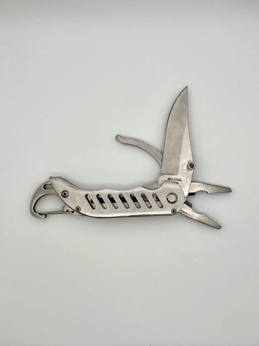 Steel Multitool with Carabiner