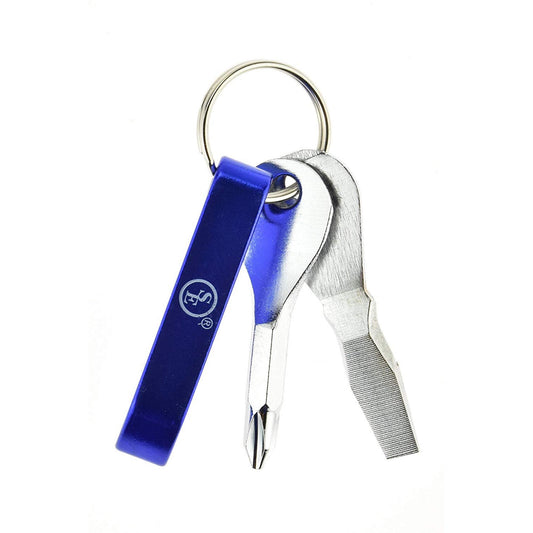 3-Piece Smart Keychain with Bottle Opener (Pack of 2) / 1 Blue, 1 Green